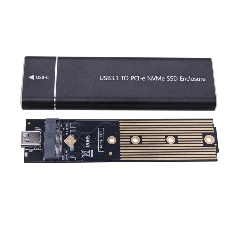 M.2 Ŭ SSD ̽ M2 SSD , M2-USB C  ˷̴ ڽ, RTL9210B Ĩ , 2230 2242 2260 2280 M.2 NVME SATA SSD